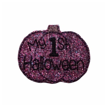 My 1st Halloween Feltie Purple Glitter