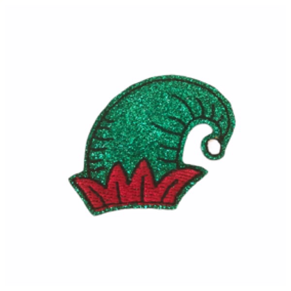Elf Hat Green Glitter