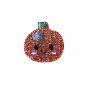 Star Pumpkin Feltie Glitter