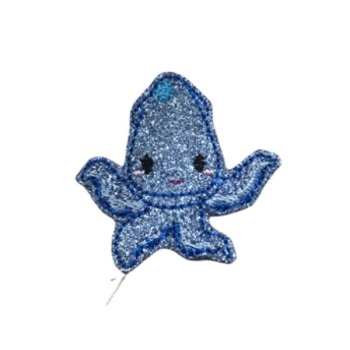 Squid Feltie Blue Glitter