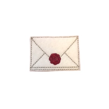 Envelope feltie red