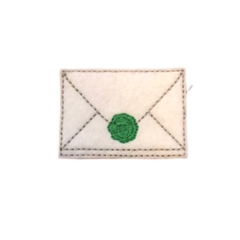 Envelope Feltie Green