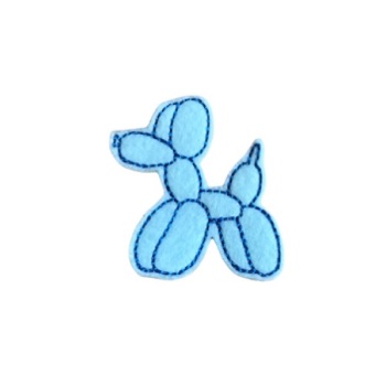 Balloon Dog Feltie Blue