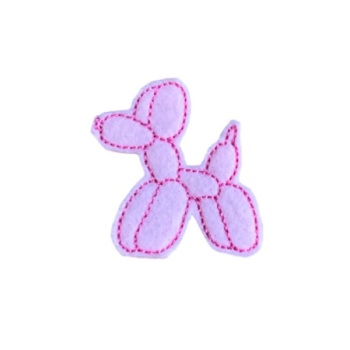 Balloon Dog Feltie Pink