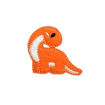 Brontosaurus Feltie Orange