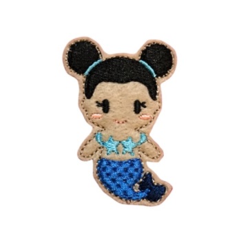 Blue Mermaid Feltie