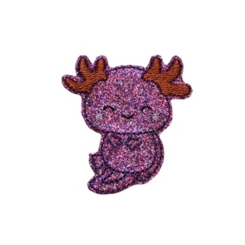 Axolotl Mud Puppy Smiling Feltie Purple