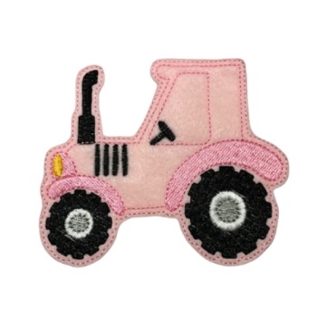 Large Tractor Feltie Pink