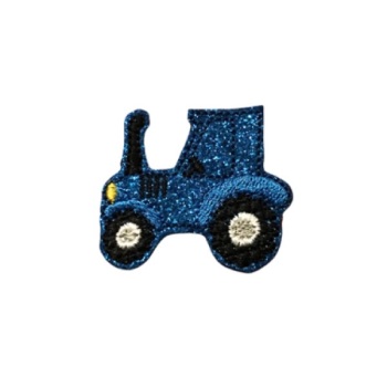 Tractor Feltie Blue Glitter