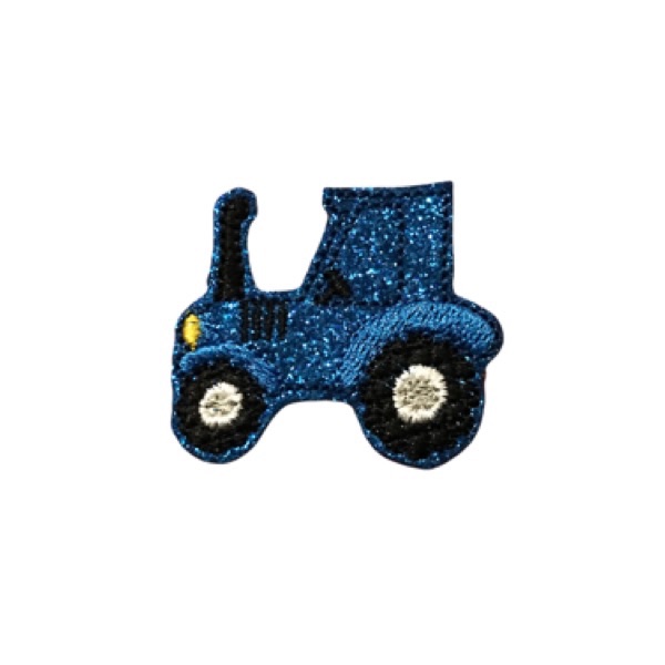 Tractor Feltie Blue Glitter 