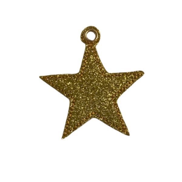 Star Eyelet Feltie Gold