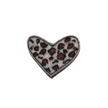 Leopard Pattern Heart Feltie