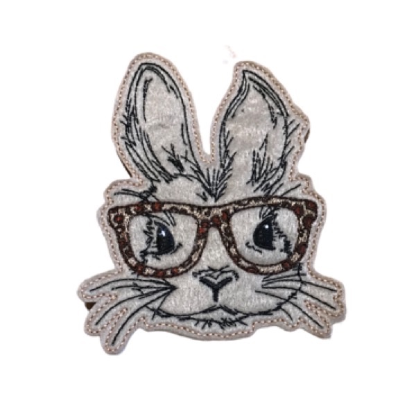 Bunny With Glasses Leopard
