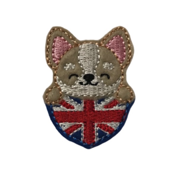 Corgi With Flag Feltie