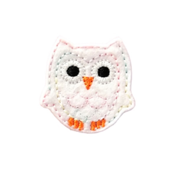 Owl Feltie White