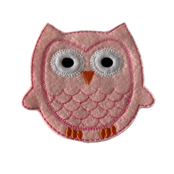 XL Owl Feltie Pink