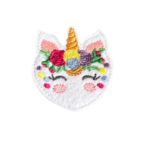 Heart unicorn feltie