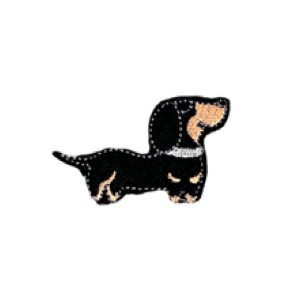 Dachshund Feltie Black/Tan