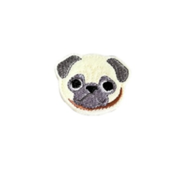 Pug Pete Head Feltie