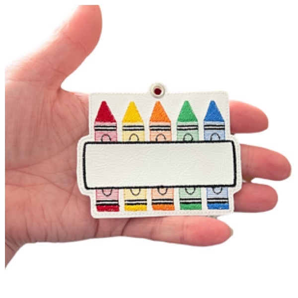 Blank Crayon Name Tag 