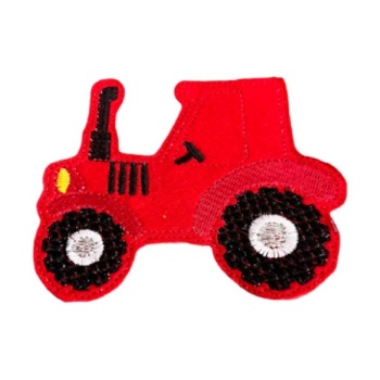 Large Tractor Feltie Red