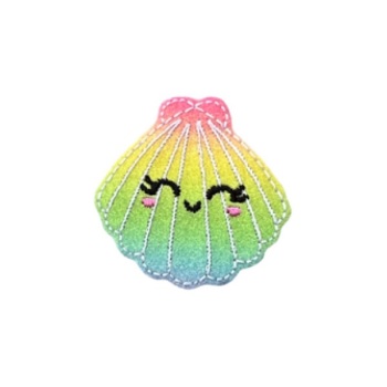Rainbow Shell Feltie