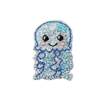 Cute Jellyfish Feltie Blue Glitter