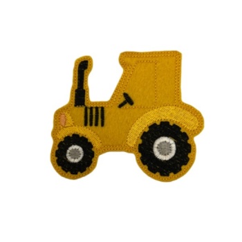 Large Tractor Feltie Yellow