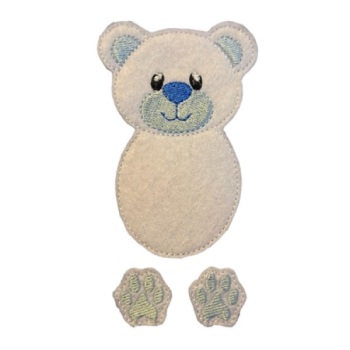 Polar Bear Fluffy Bow Parts