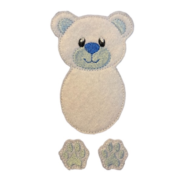 Polar Bear Fluffy Bow Parts