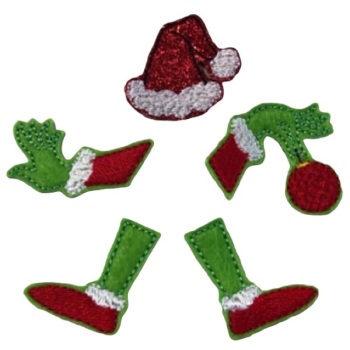 Mean Green Santa Bow Parts