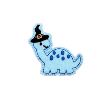 Dinosaur Witch Feltie Blue