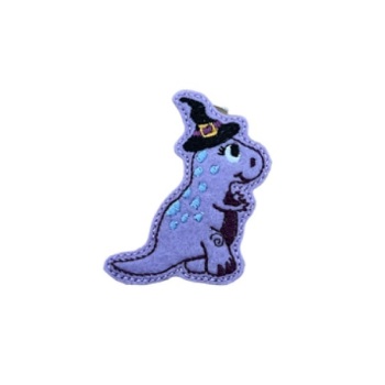 Frankie Witch Dino Feltie Purple