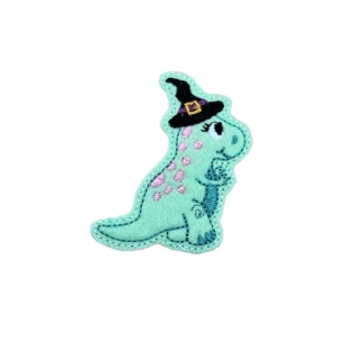 Kizzy Witch Dino Feltie Mint