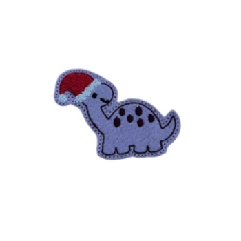 Dinosaur Santa Feltie Purple