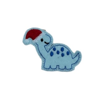 Dinosaur Santa Feltie Blue