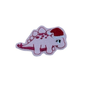 Stegosaurus Santa Feltie Pink