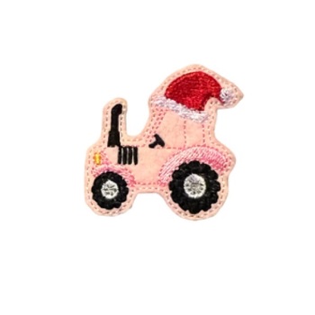 Tractor Santa Feltie Pink