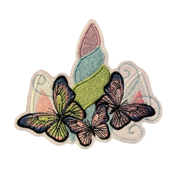 Butterfly Unicorn Horn Large Feltie