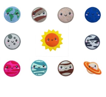 Full Solar System Large Planet Felties