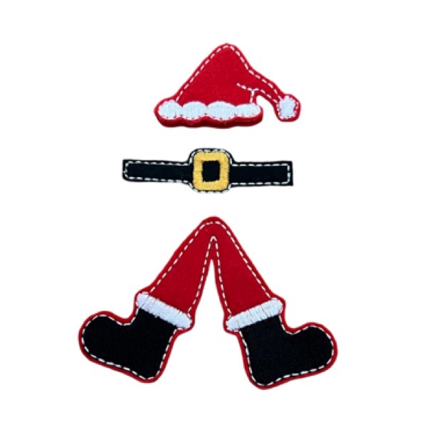 Santa Boots, Belt & Hat