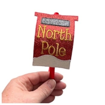 North Pole Mail Box Headband Slider