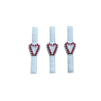 3 Candy Cane Heart Centre Wrap