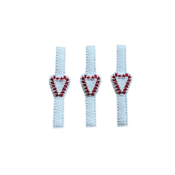 3 Candy Cane Heart Centre Wrap
