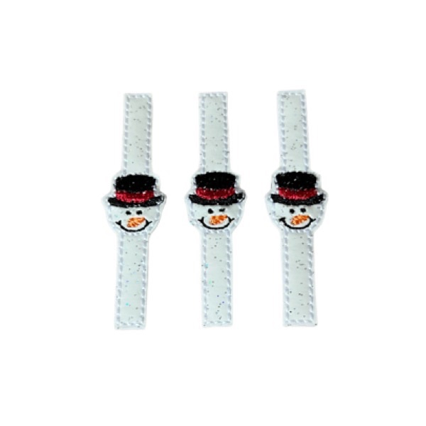 3 Snowman Centre Ties