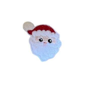 Santa Head Feltie Red