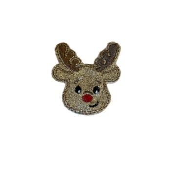 Smart Reindeer Feltie Glitter