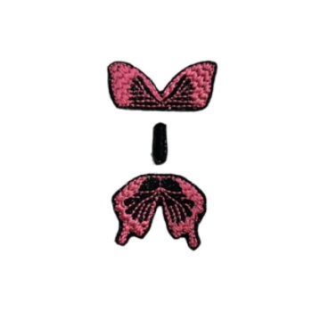 Butterfly Bow Parts Neon Pink