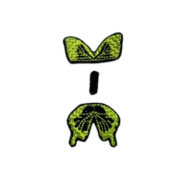 Butterfly Bow Parts Neon Yellow