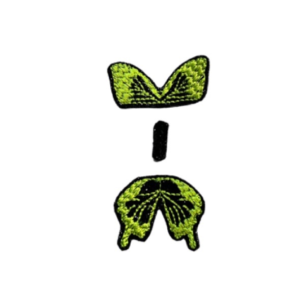 Butterfly Bow Parts Neon Yellow